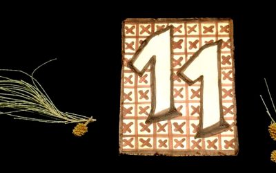 Pintando el número de mi casa con la técnica decorativa del socarrat. Vídeo 8