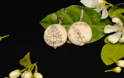 Decoración con impresiones de plantas y óxidos colorantes. Vídeo 20