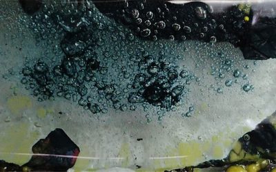 Vitrofusión con vidrio float, óxidos metálicos y microondas. Video 49