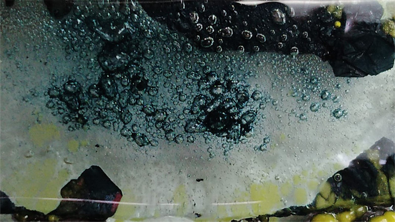 Vitrofusión con vidrio float, óxidos metálicos y microondas. Video 49