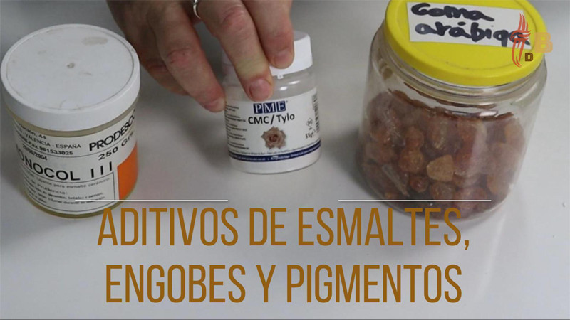 Aditivos de esmaltes, engobes y pigmentos cerámicos. Vídeo 63